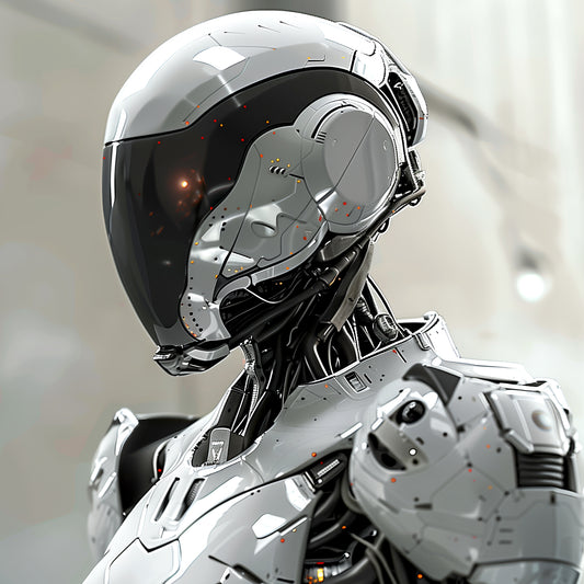 Young male working at computer in home office, focused and empowered by AI marketing tools.